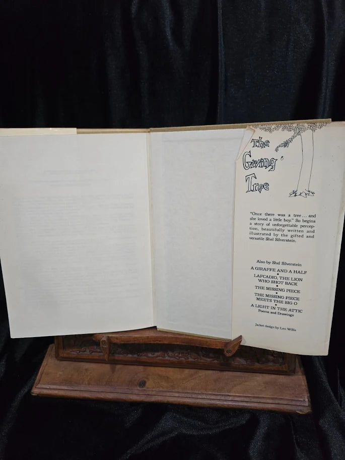 Where the Sidewalk Ends by Shel Silverstein, Harper and Row hardcover in white dust jacket, view 3