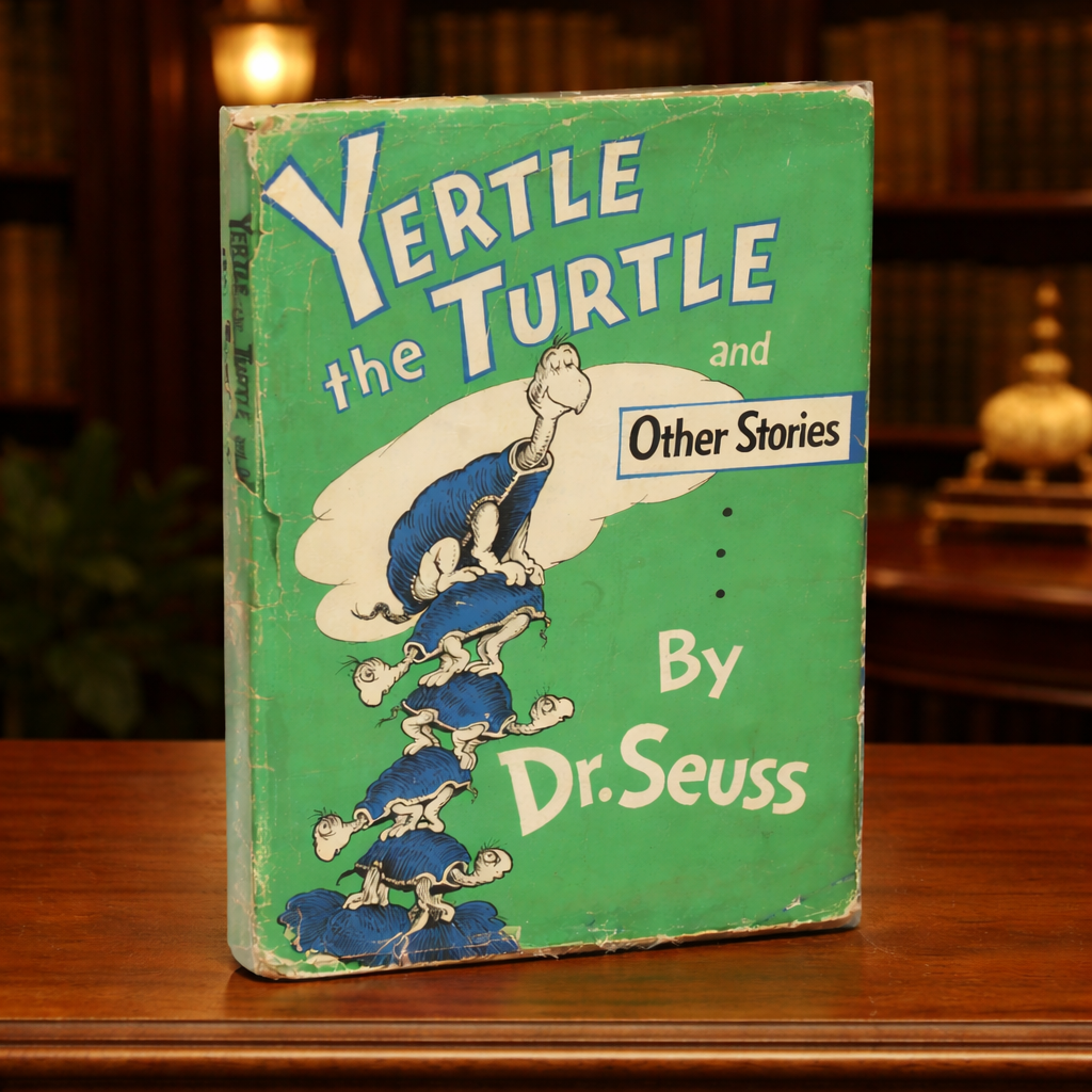 Yertle the Turtle Dr Seuss 1958 First Edition First State Random House Dust Jacket