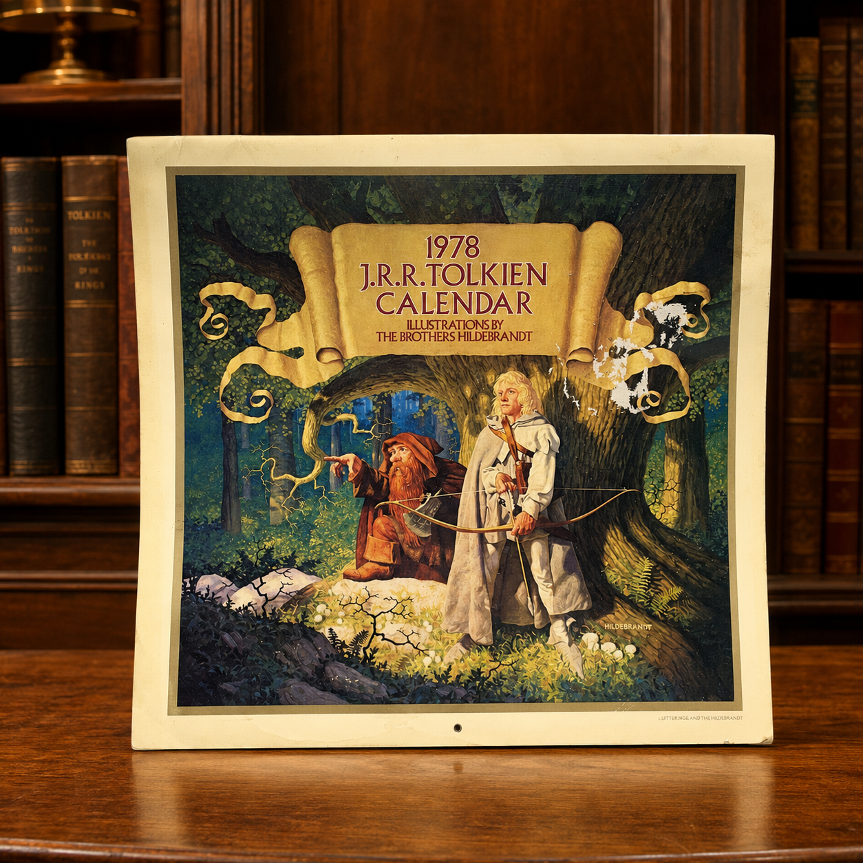 1978 J.R.R. Tolkien Calendar | Vintage Ballantine Lord of the Rings Hobbit Illustrated Calendar