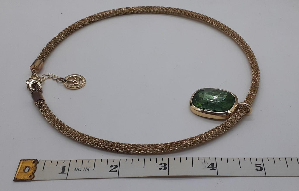 (SOLD) Crown Trifari Faux Stone Necklace 18"