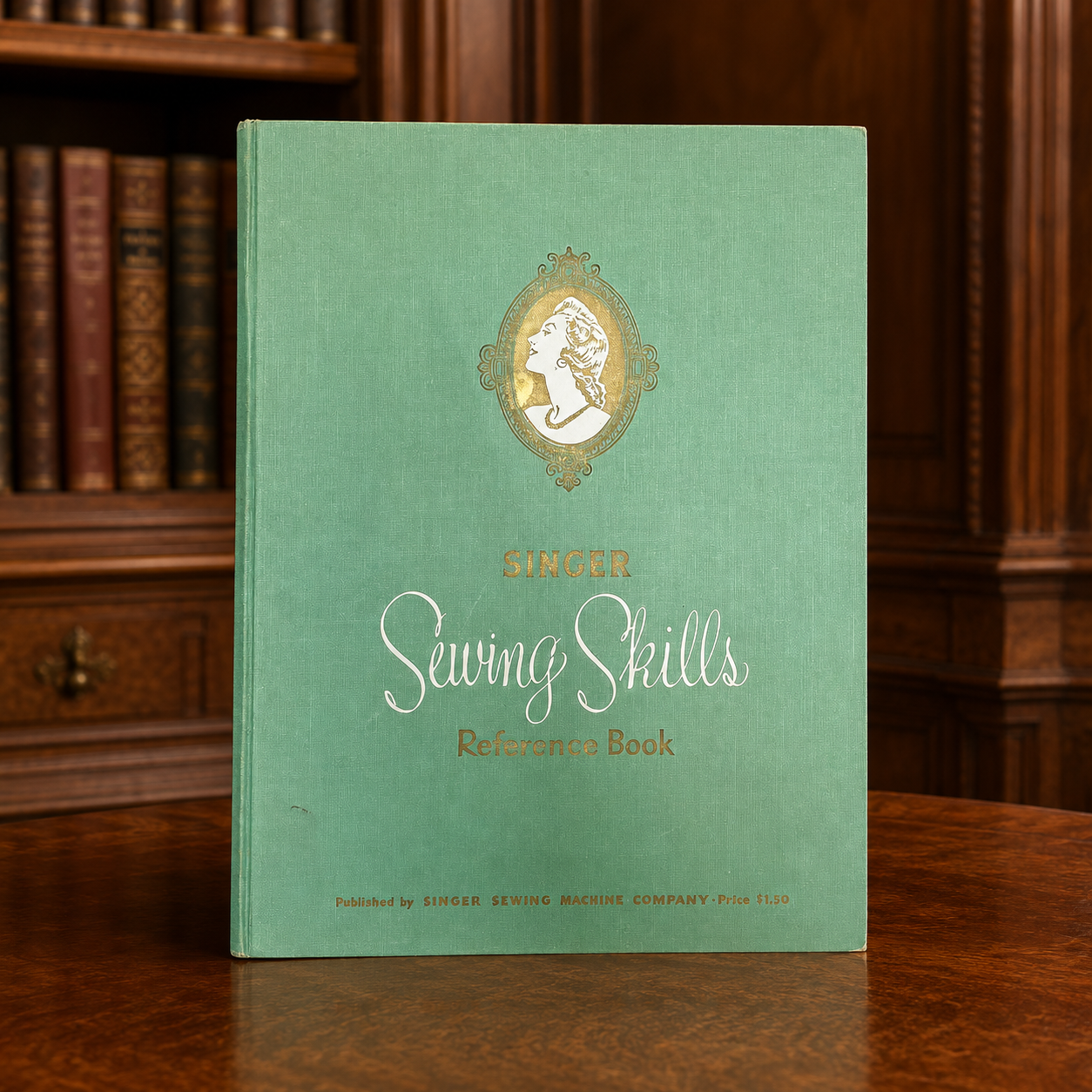 Vintage 1954 Singer Sewing Skills Hardcover Reference Book
