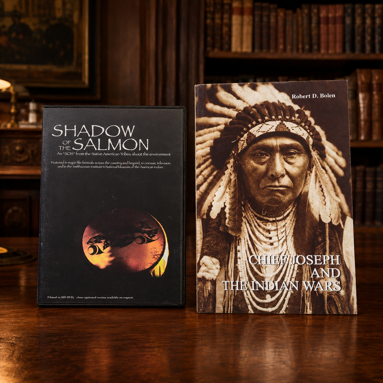 Chief Joseph and The Indian Wars by Robert D. Bolen Signed by Robert D. Bolen Book with Shadow of the Salmon DVD (Fixes)