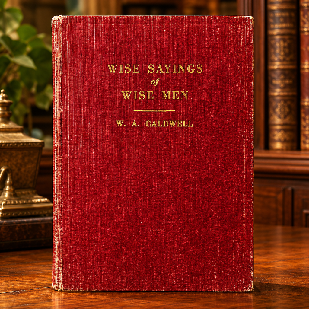 Wise Sayings of Wise Men by W.A. Caldwell Signed by W.A. Caldwell Vintage 1950 Book (Fixes)