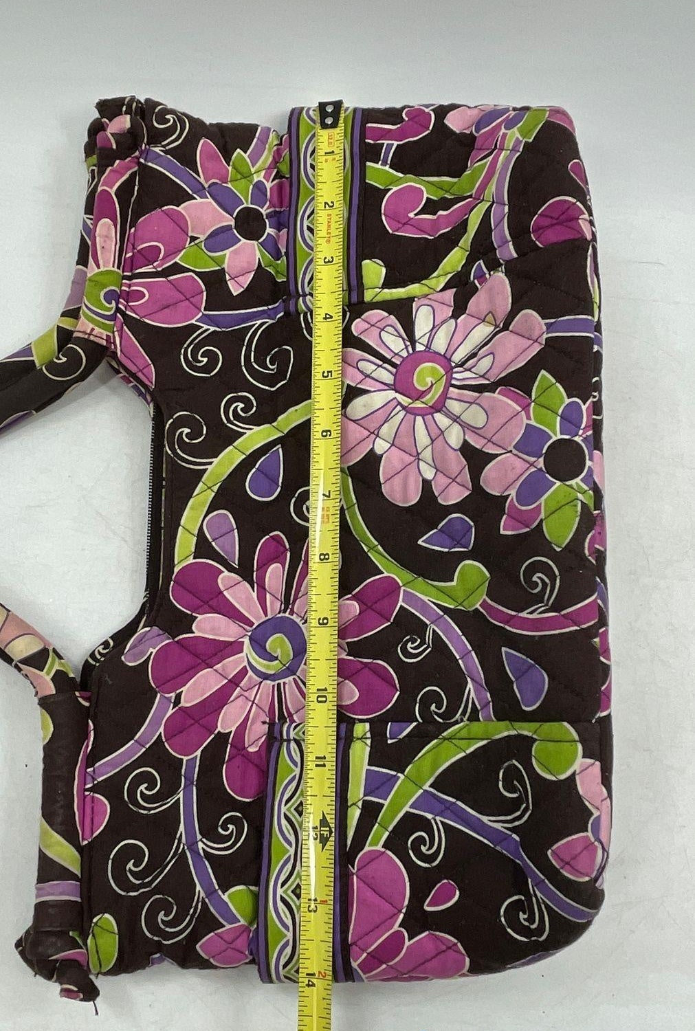 Vera Bradley Floral Quilted Shoulder Bag with Matching Wallet