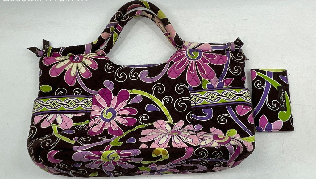Vera Bradley Pink Top Handle Bag & Matching Wallet Set (Tags Still Attached)