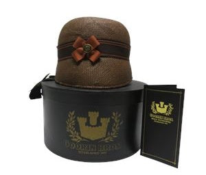 Goorin Bros. Eleni Rose Straw Hat | Size Large Brown Designer Hat with Original Box