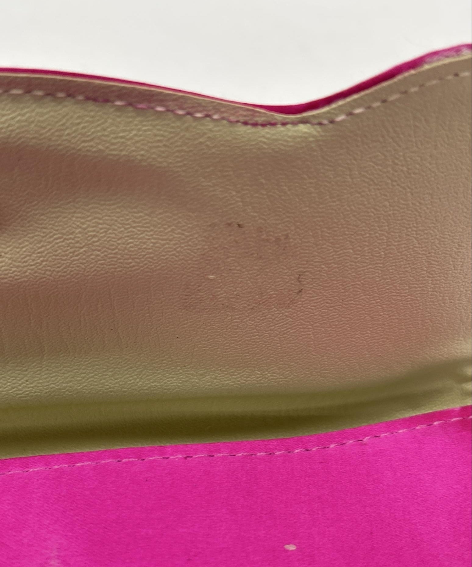 Peacocks Fuchsia Satin Heels & Matching Evening Clutch – Size 7B