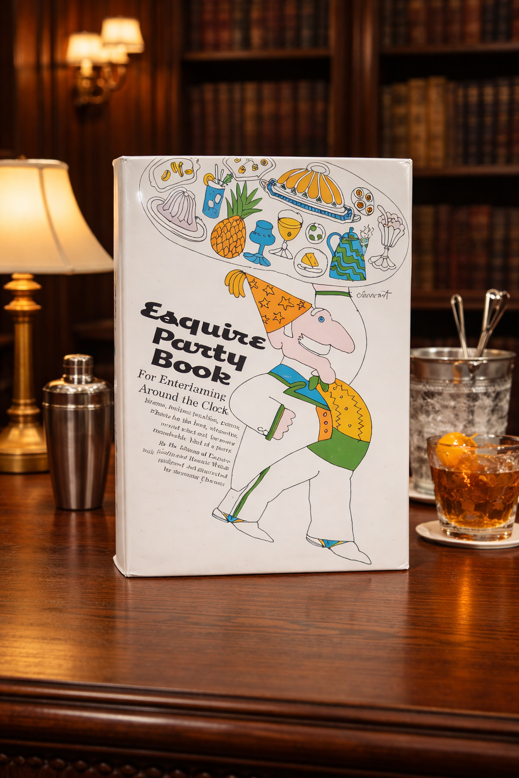 1960s Esquire Party Book Later Printing Seymour Chwast Illustrated Hardcover with Dust Jacket