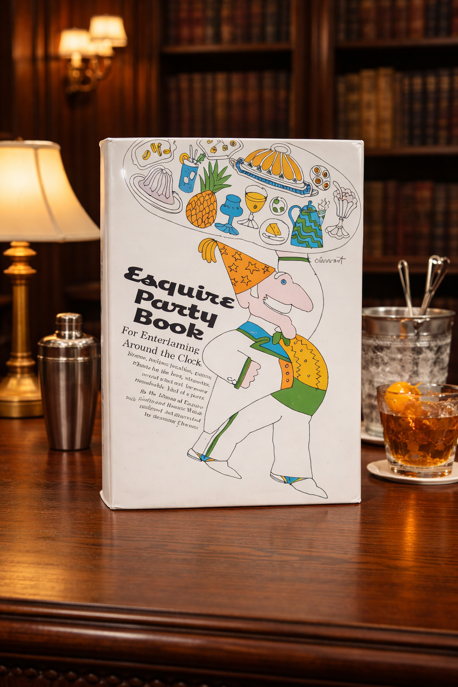 1960s Esquire Party Book Later Printing Seymour Chwast Illustrated Hardcover with Dust Jacket