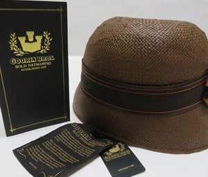 Goorin Bros. Eleni Rose Straw Hat | Size Large Brown Designer Hat with Original Box