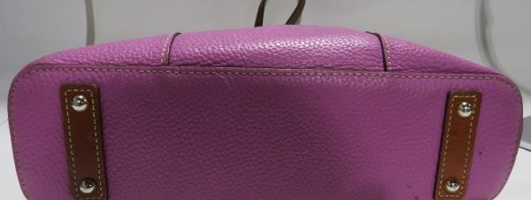 Dooney & Bourke Orchid Pebble Grain Small Tote Brown Strap