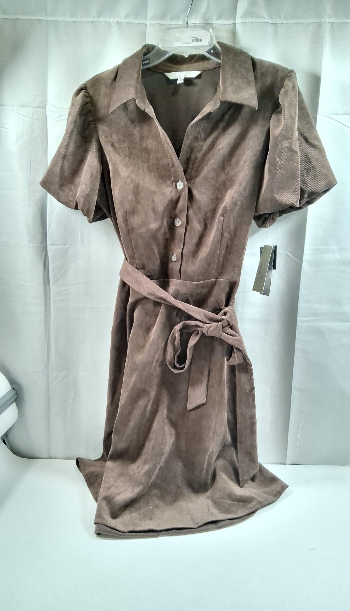 Signature by Robbie Bee Brown Corduroy Shirtdress, Women's XL, NWT