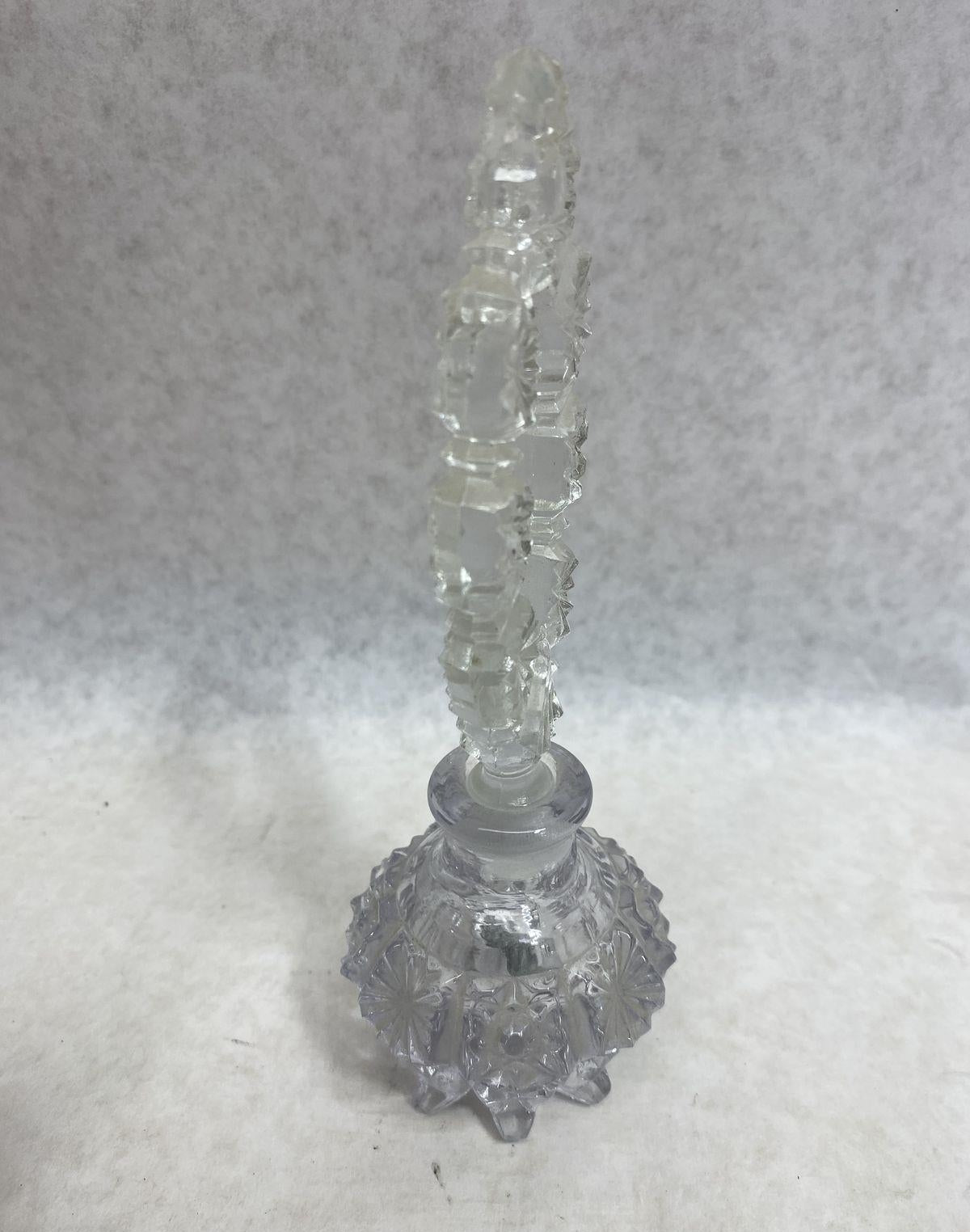 Cut Crystal Perfume Bottle Pinwheel Stopper