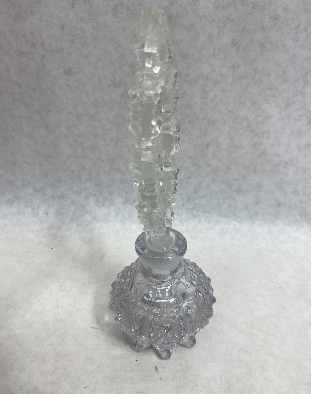 Cut Crystal Perfume Bottle Pinwheel Stopper