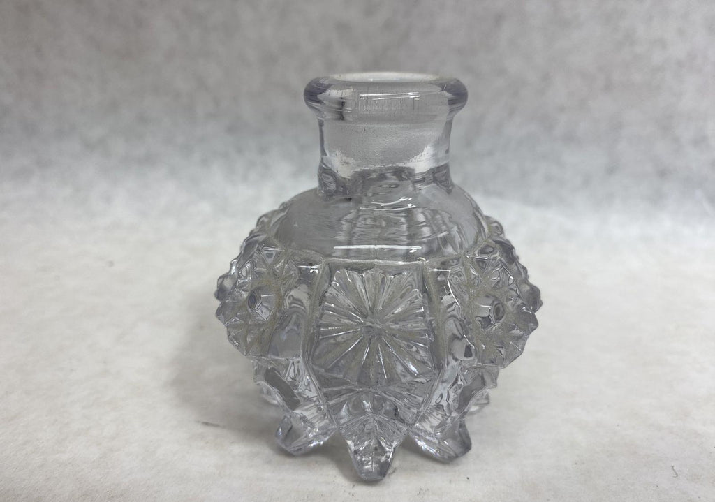 Cut Crystal Perfume Bottle Pinwheel Stopper
