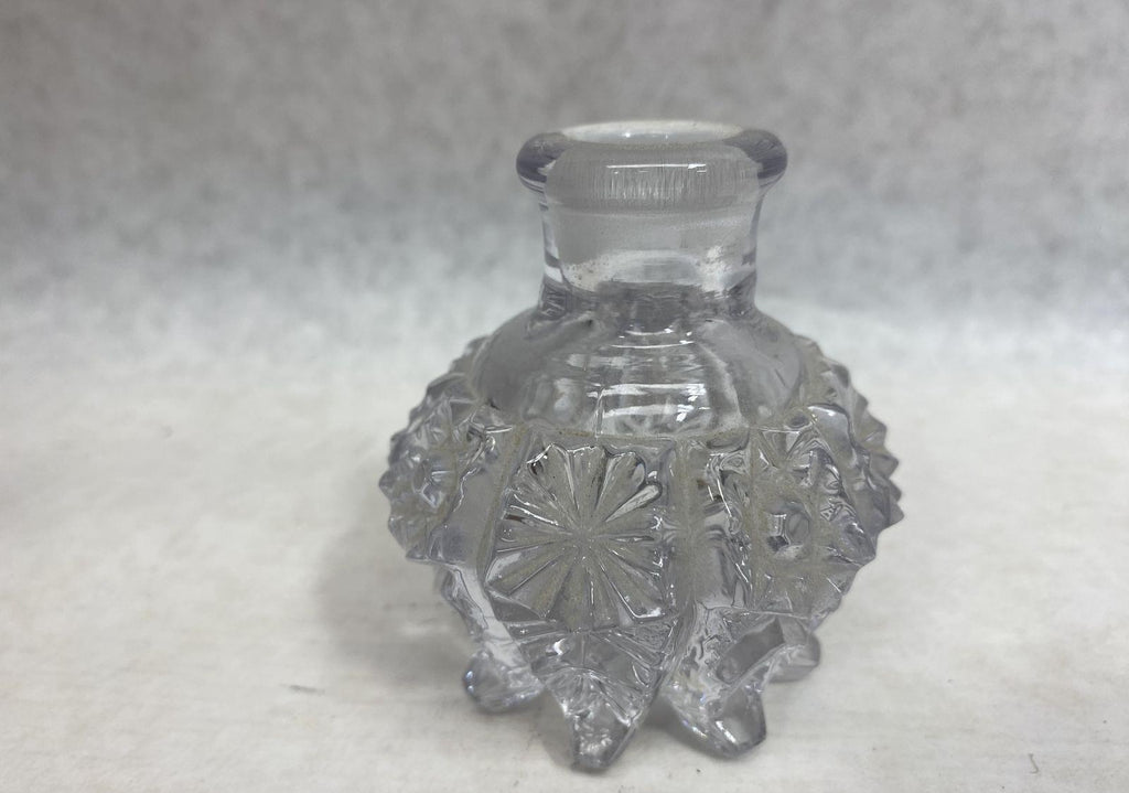 Cut Crystal Perfume Bottle Pinwheel Stopper