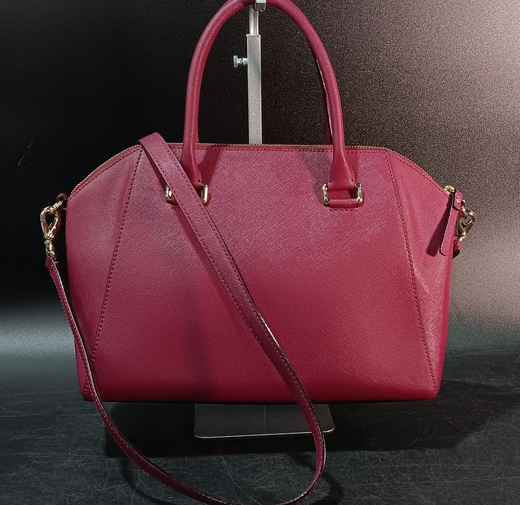 Kate Spade Tilden Place Pippa Wine Saffiano Satchel