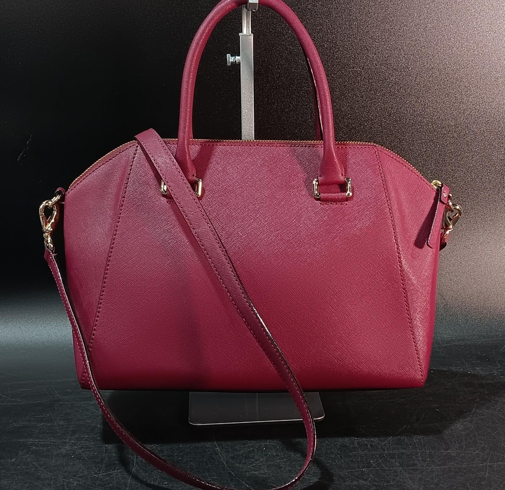 Kate Spade Tilden Place Pippa Wine Saffiano Satchel