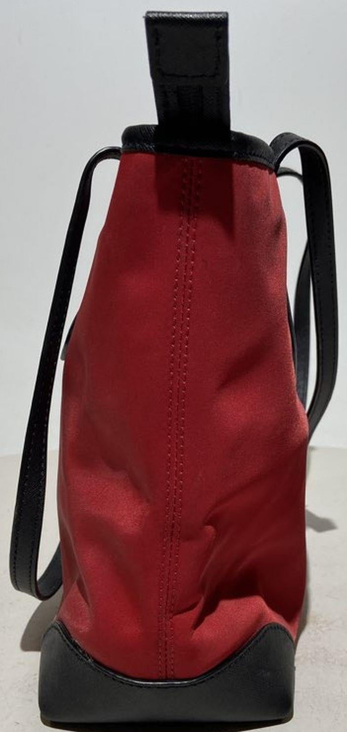 Michael Kors Red Tote Bag with Black Trim