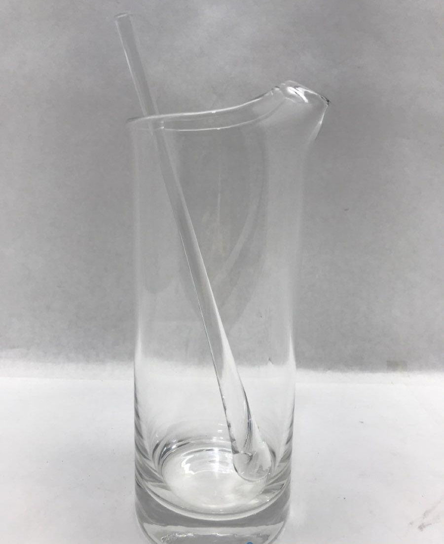 Clear Glass Cocktail Mixing Pitcher with Glass Stirrer