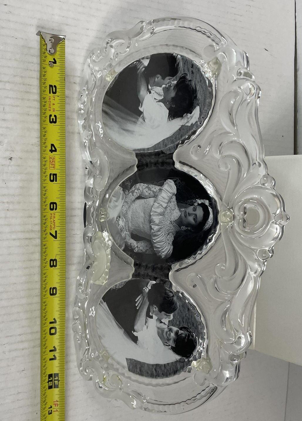 Mikasa Princess Triple Oval Clear Glass Picture Frame Germany