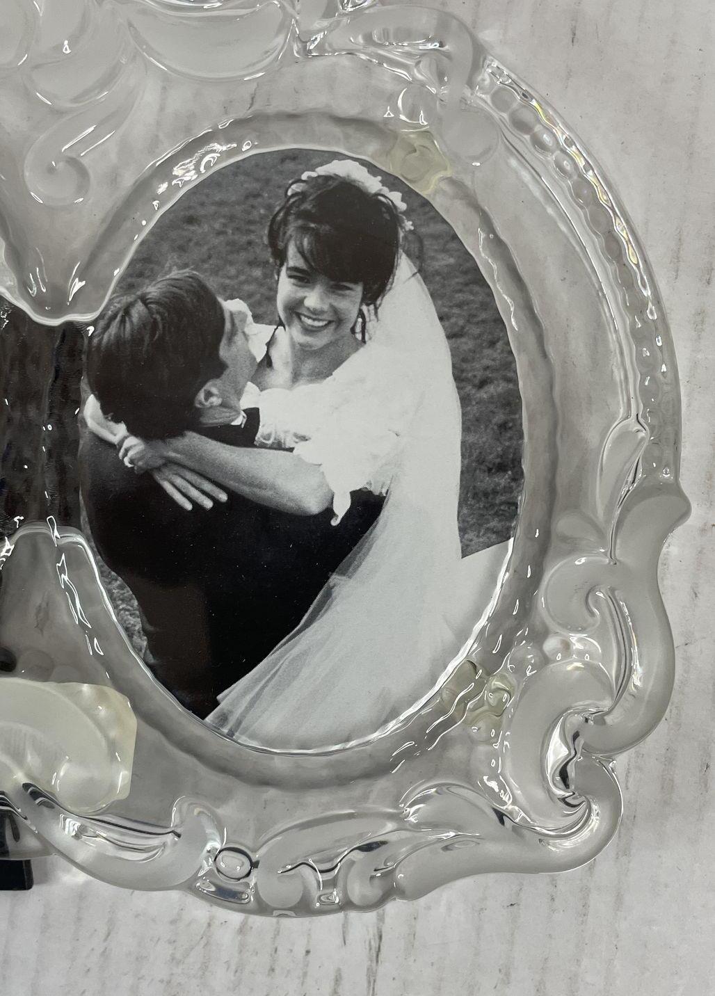 Mikasa Princess Triple Oval Clear Glass Picture Frame Germany