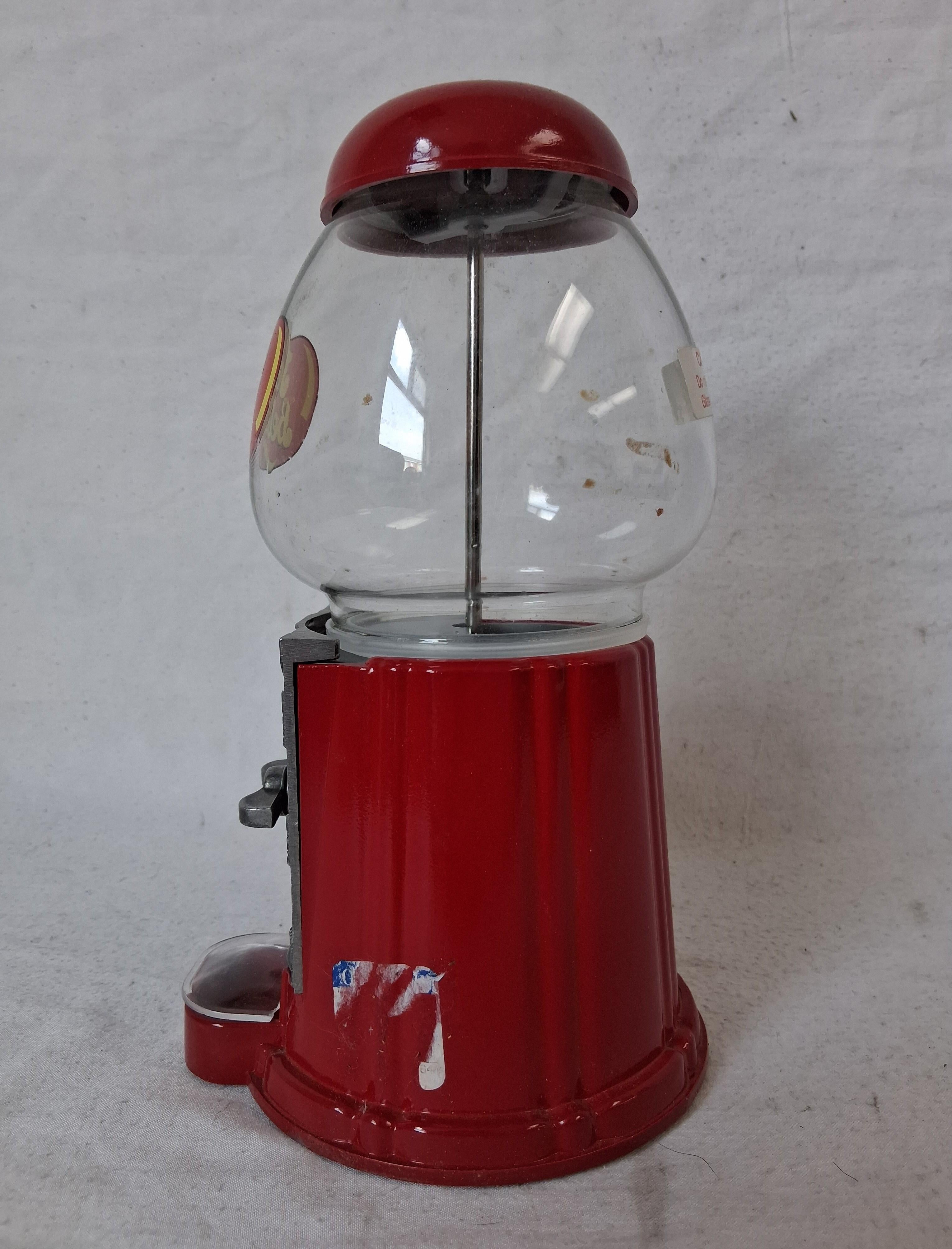 Jelly Belly Red Gumball Style Candy Dispenser