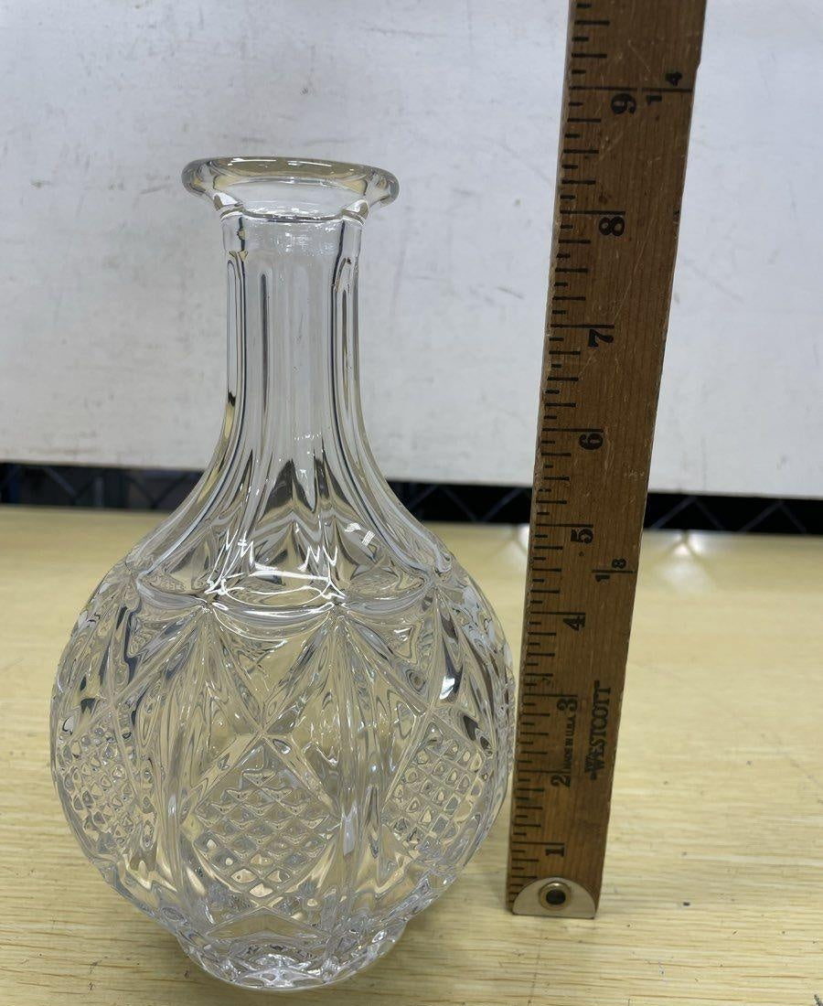 Crystal Cut Glass Decanter & Glass Cup 8x5