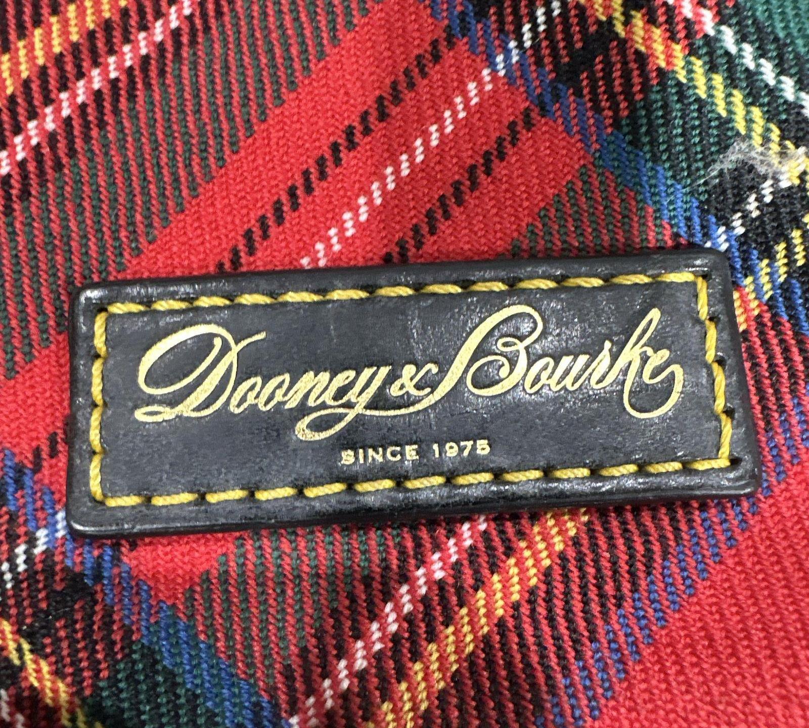 Dooney & Bourke Tartan Plaid Shoulder Bag Suede Trim