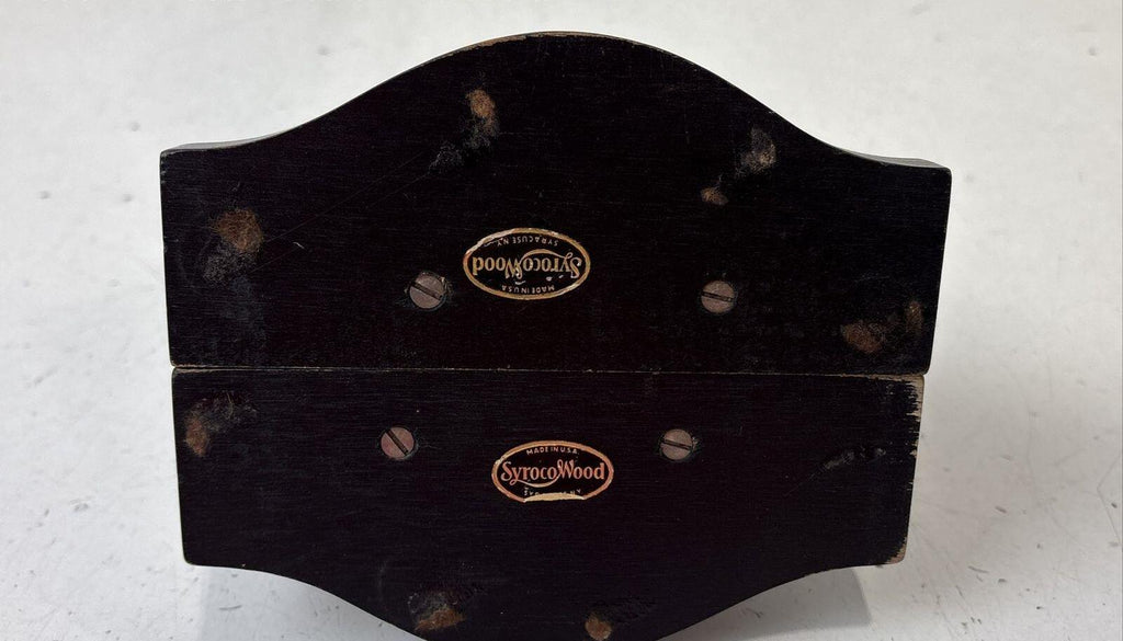 Syroco Violin and Sheet Music Brown Bookends Pair