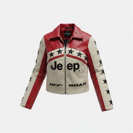 Jeep x Forever 21 Off-Road Moto Jacket Size: M (Women) [D899]