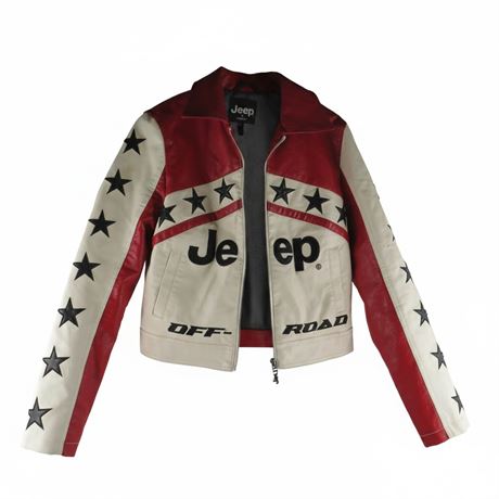 Jeep x Forever 21 Off-Road Moto Jacket Size: M (Women) [D899]