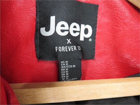 Jeep x Forever 21 Off-Road Moto Jacket Size: M (Women) [D899]