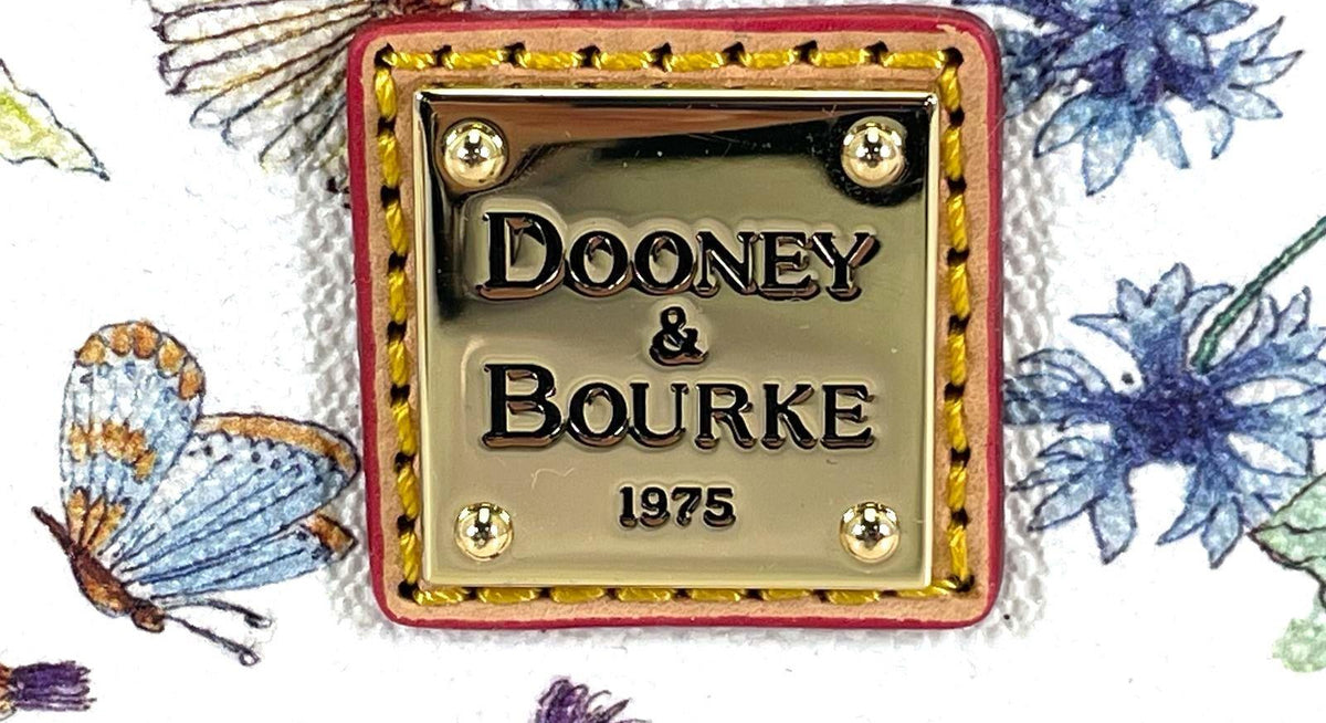 Dooney & Bourke White Botanical Zip Zip Satchel