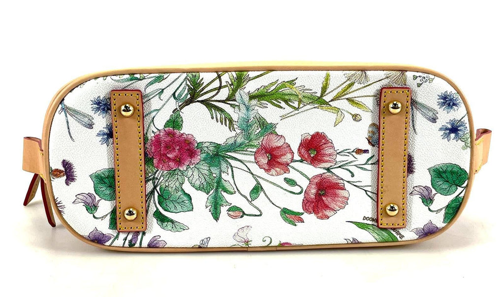 Dooney & Bourke White Botanical Zip Zip Satchel