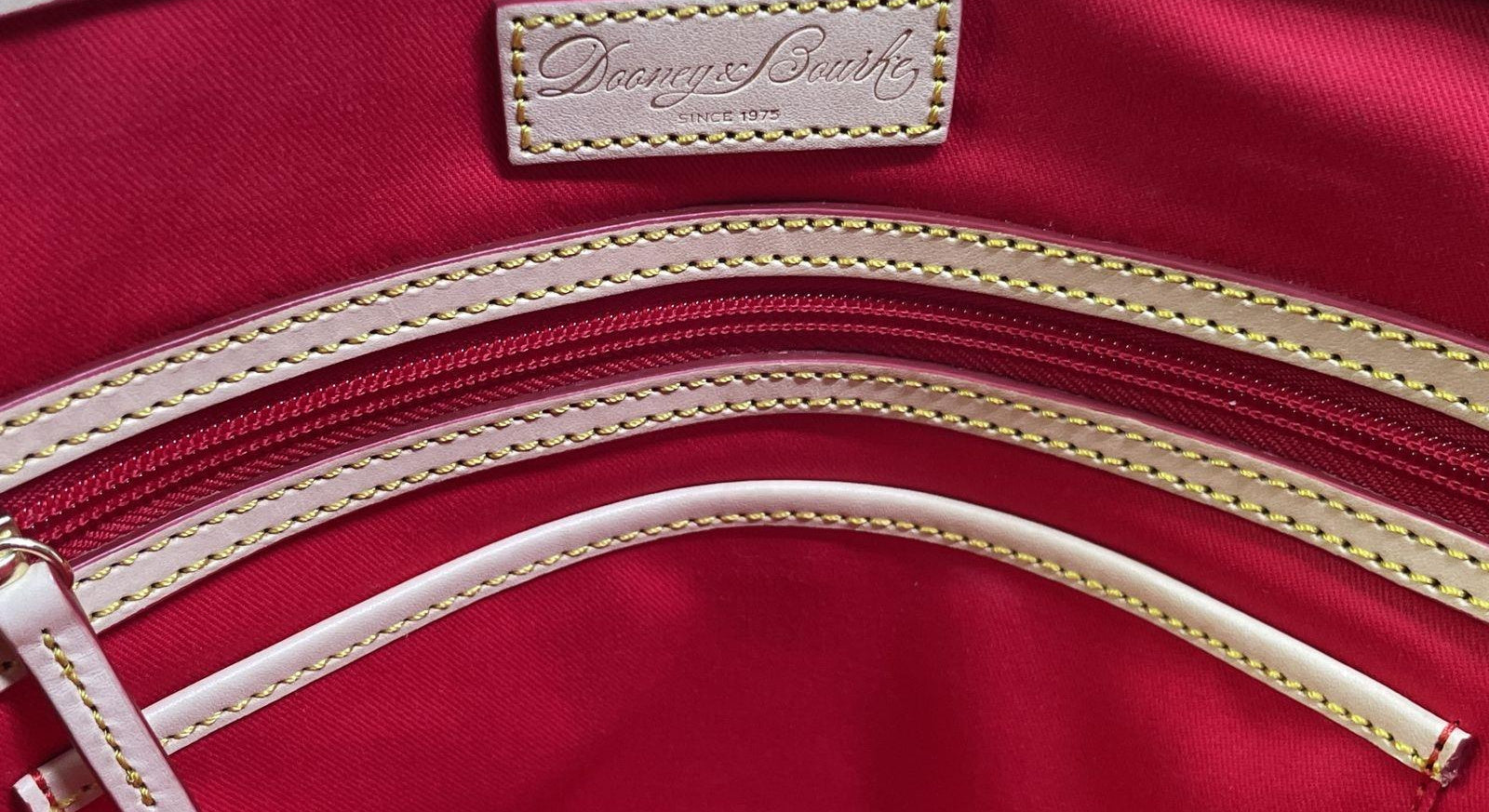 Dooney & Bourke White Botanical Zip Zip Satchel