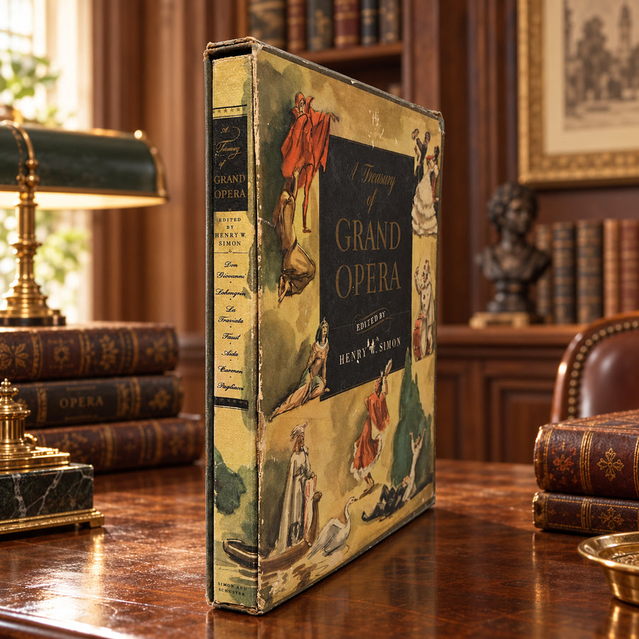 A Treasury of Grand Opera edited by Henry W. Simon, 1946 Simon and Schuster illustrated volume
