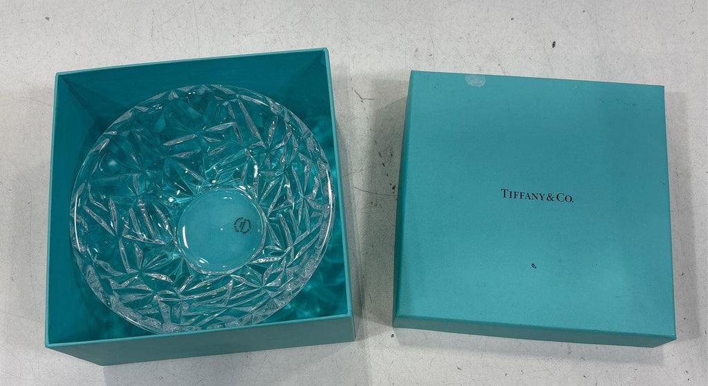 Tiffany & Co. Rock Cut Crystal Serving Bowl