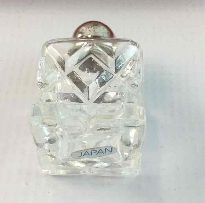 Leonard Glass & Silver-tone Salt and Pepper Shakers 8 Piece Set Vintage Japan