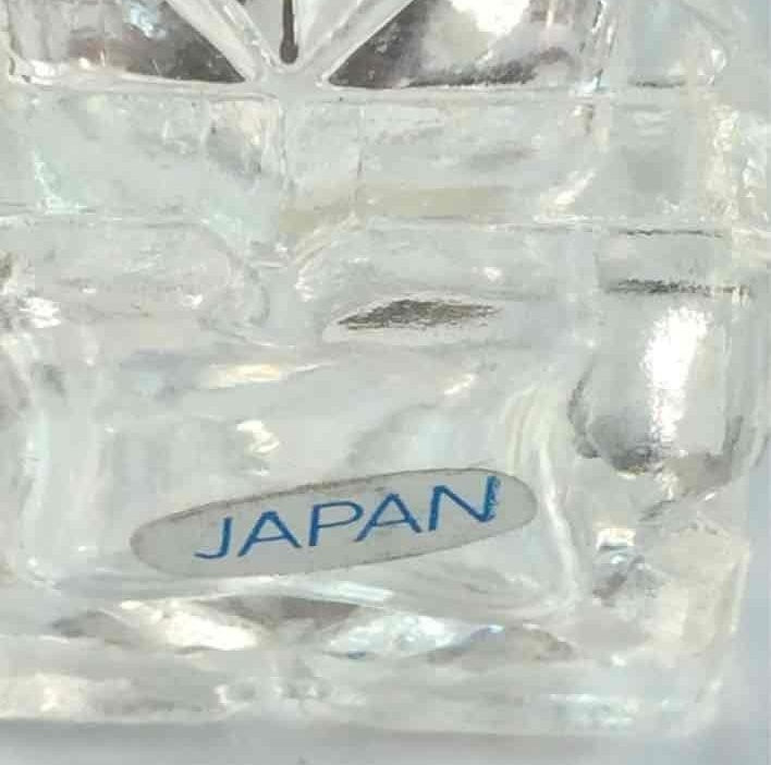 Leonard Glass & Silver-tone Salt and Pepper Shakers 8 Piece Set Vintage Japan