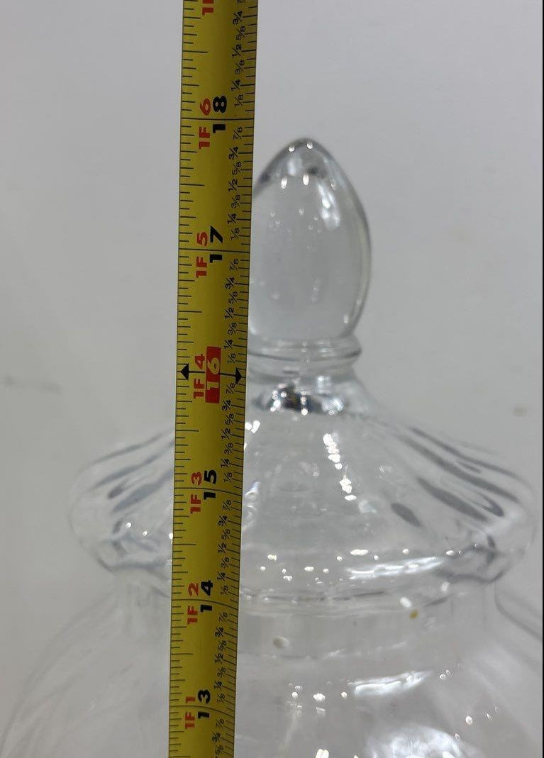Colin Cowie Ribbed Glass Beverage Dispenser with Spigot