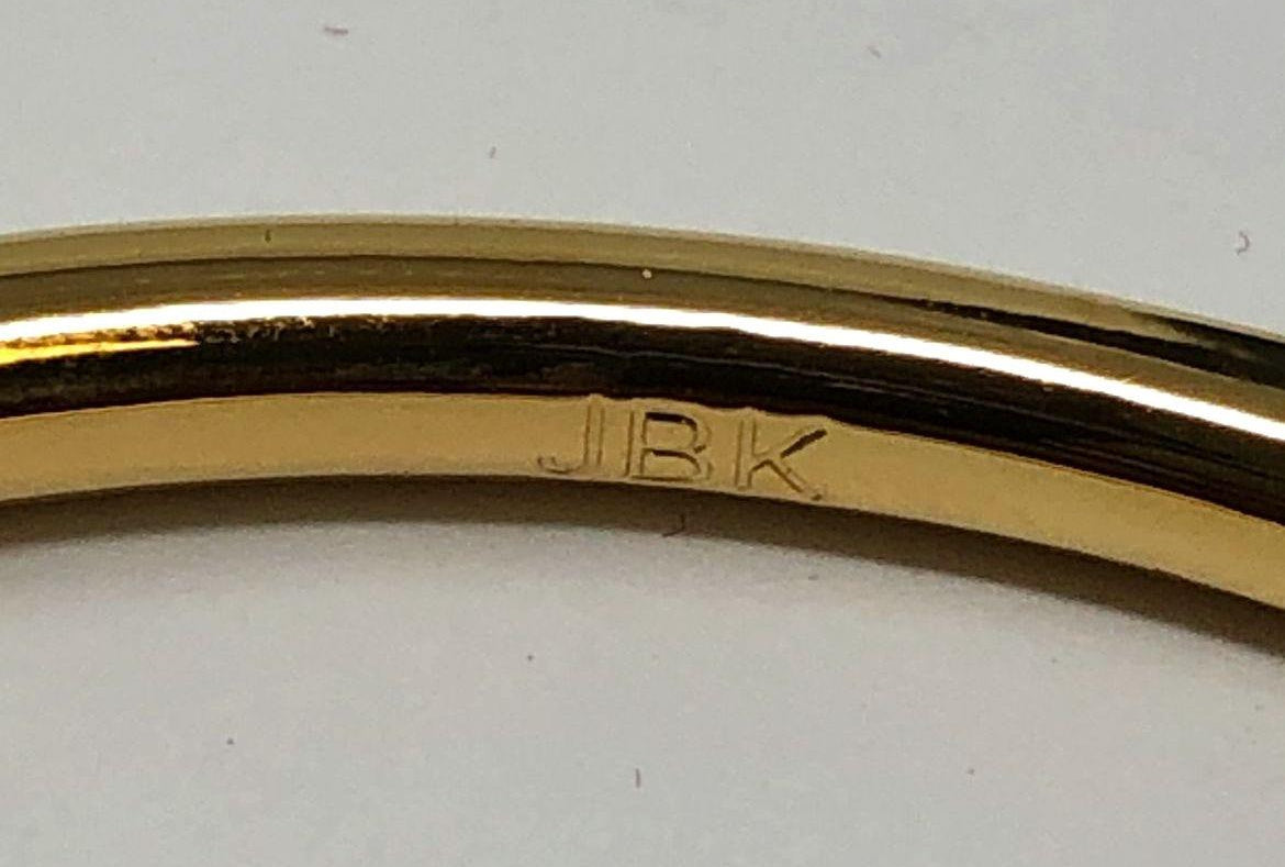 Camrose & Kross JBK Gold-Tone 4Pc Bangle Bracelet Set In Original Box 8 3/4"