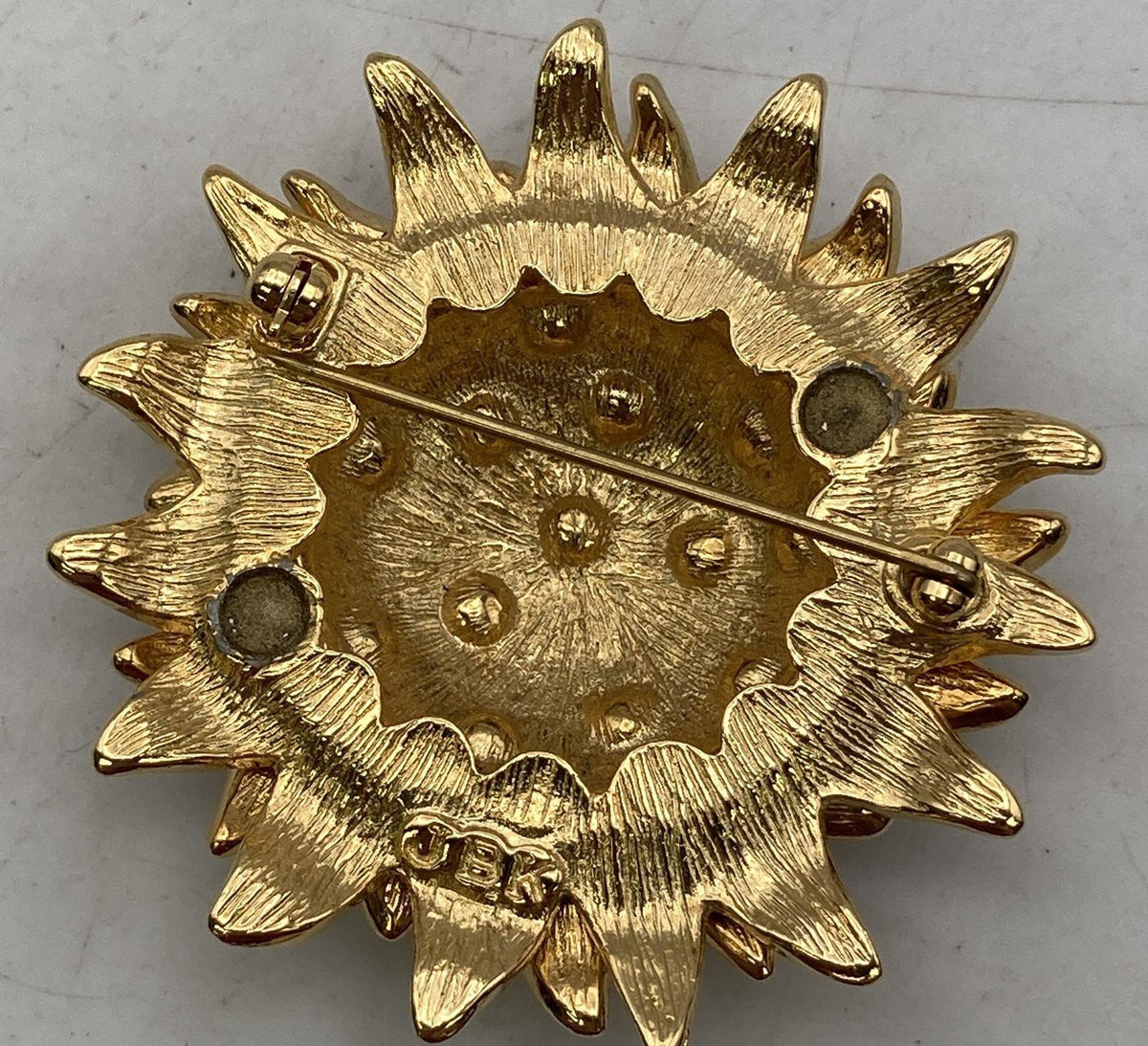 JBK Camrose and Kross Jackie Kennedy Sunflower Brooch