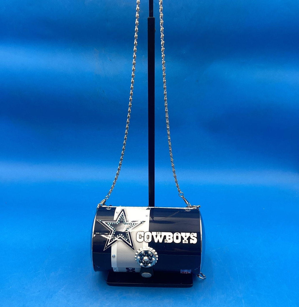 Little Earth Dallas Dallas Cowboys Aluminum Cylinder Cyclone Handbag