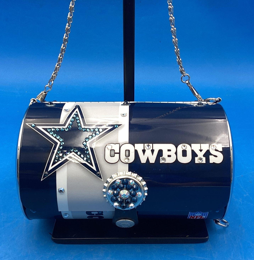 Little Earth Dallas Dallas Cowboys Aluminum Cylinder Cyclone Handbag