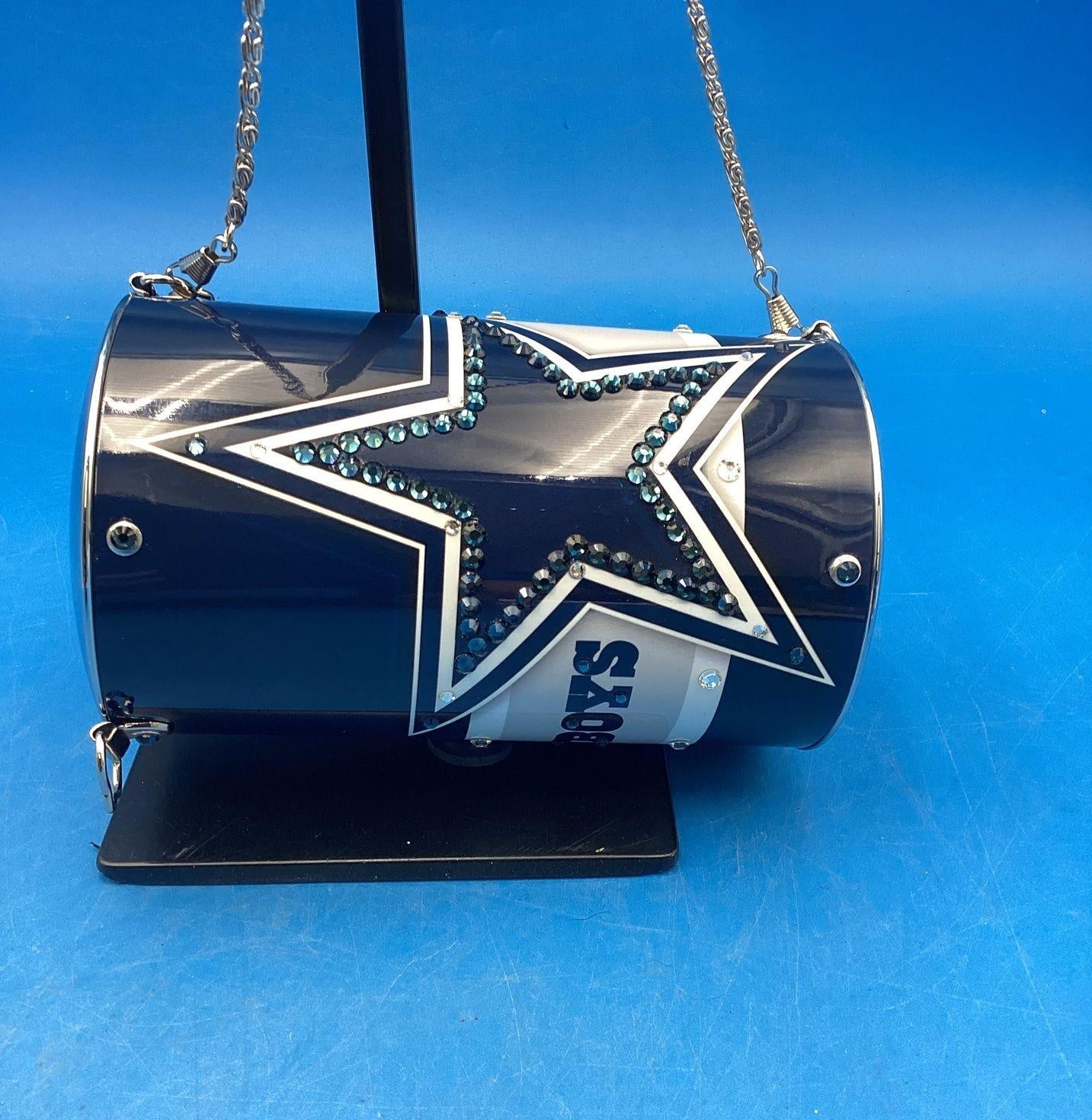 Little Earth Dallas Dallas Cowboys Aluminum Cylinder Cyclone Handbag