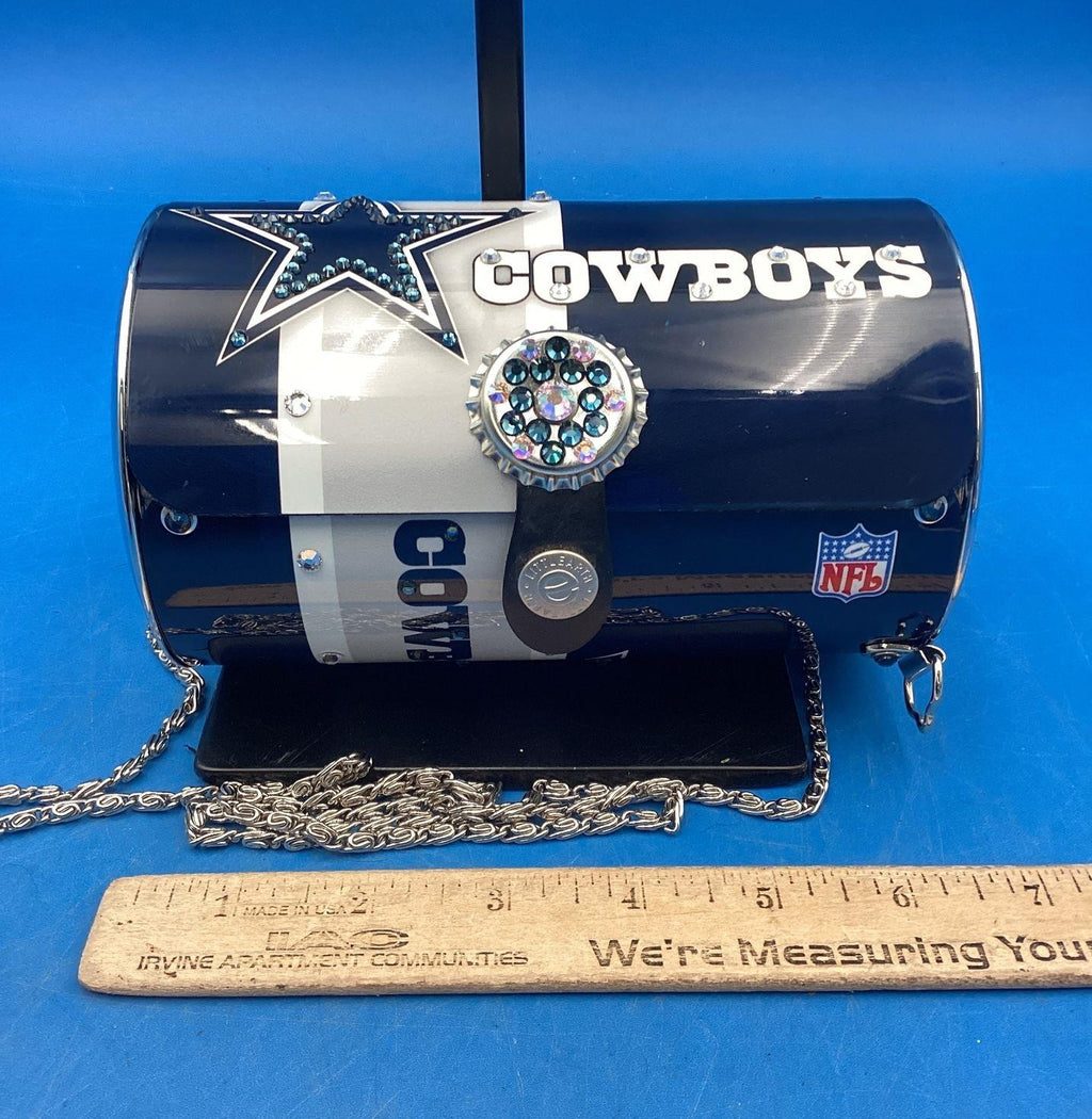 Little Earth Dallas Dallas Cowboys Aluminum Cylinder Cyclone Handbag