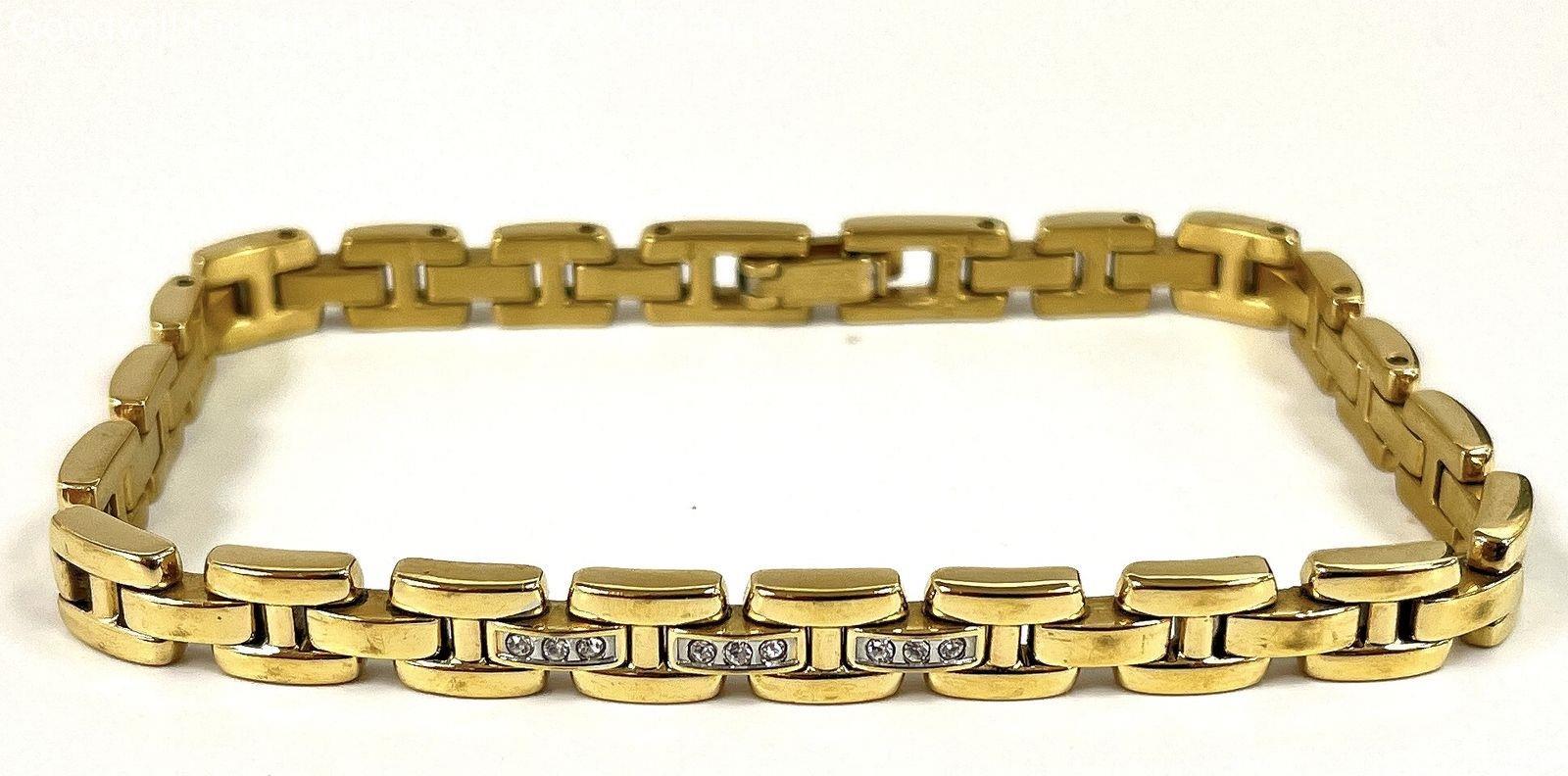 Citizen Gold Tone Stainless Steel H-Link Bracelet 16.9g