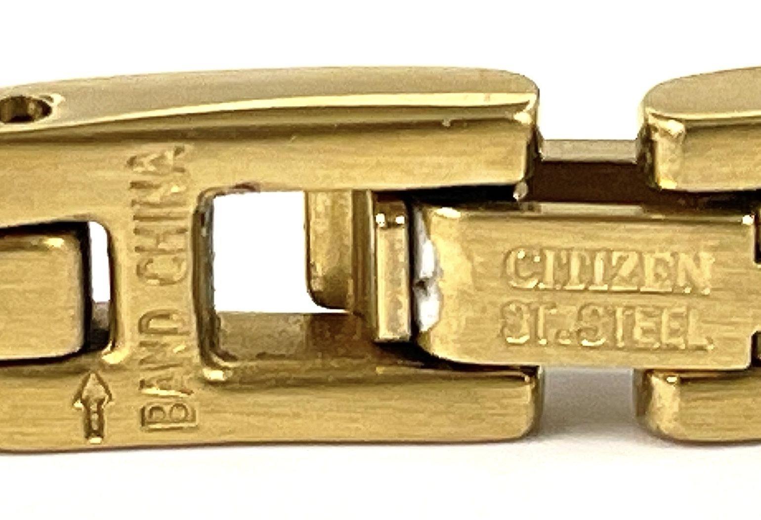 Citizen Gold Tone Stainless Steel H-Link Bracelet 16.9g