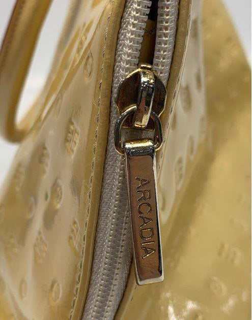 Arcadia Yellow Patent Leather Handbag